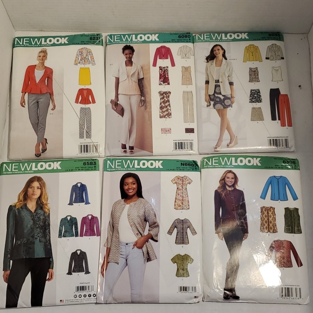 New Look Patterns Jacket Blazer Shirts Pants Dress